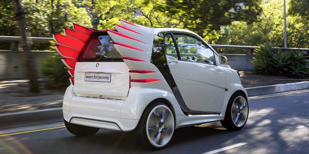 Star-Designer verleiht dem Smart Flügel