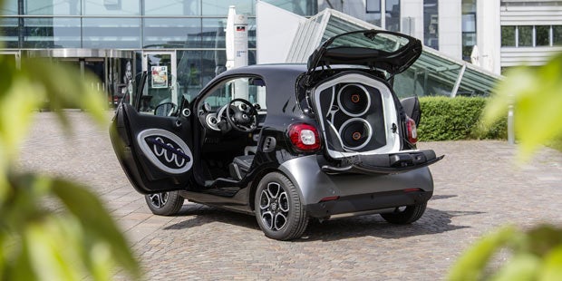 Mega-Sound im neuen Smart fortwo