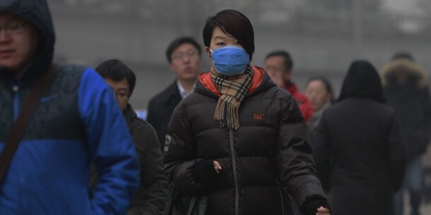 Peking: Smog nun als "ungesund" eingestuft