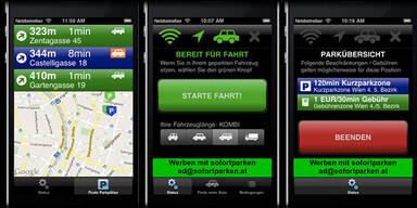 Gratis-App zeigt freie Parkplätze in Wien an