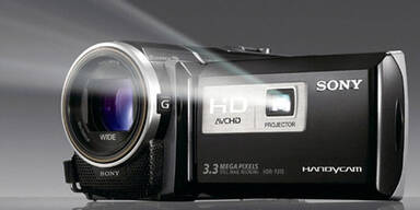 Sony Camcorder mit integriertem Beamer