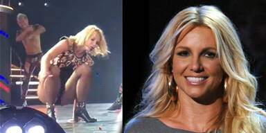 Britney Spears stürzt auf der Bühne - verletzt