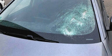Unfall-Schock: Auto von LH Stelzer von Holzlatte getroffen