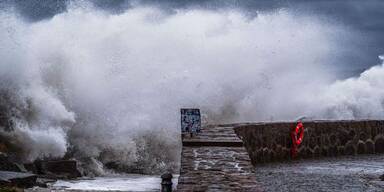 Sturmflut an der Ostsee