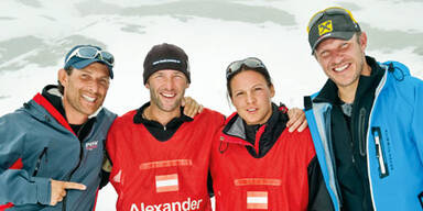 Teammitglieder "Wettlauf zum Südpol"