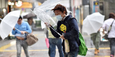 Taifun "Phanfone" wütet über Tokio