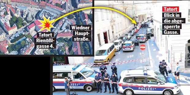 Schießerei in Wiener Innenstadt: 2 Tote