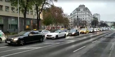 Taxi-Demo in Wien