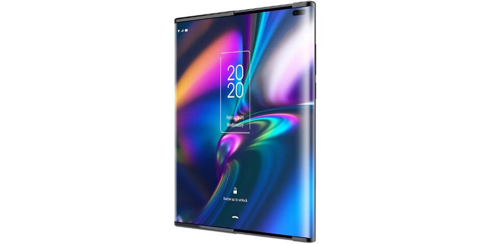 TCL-Smartphone mit ausziehbarem Display