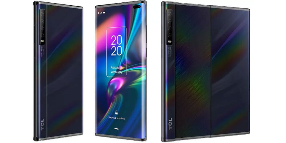 TCL-Smartphone mit ausziehbarem Display