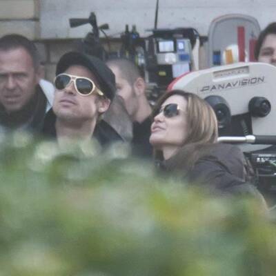 Brad Pitt in Ungarn: Setbesuch bei Jolie