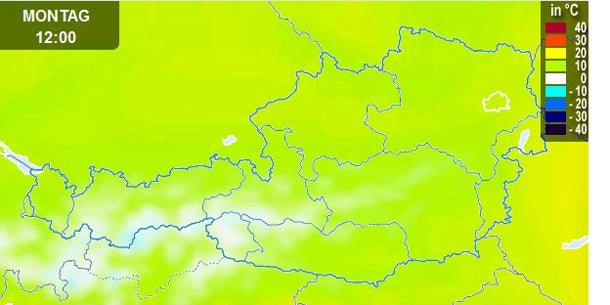 Schnee mitten im Sommer
