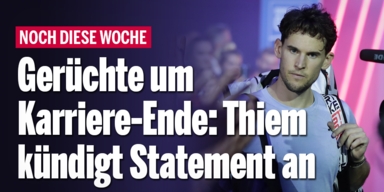 Gerüchte um Karriere-Ende: Thiem kündigt Statement an