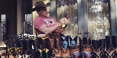 Arnold Schwarzenegger und seine Cowboy Boots