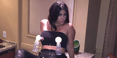 Kourtney Kardashian: Spaß mit der Milchpumpe