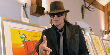 Udo Lindenberg präsentiert 40 Pop-Art-Bilder in Salzburg