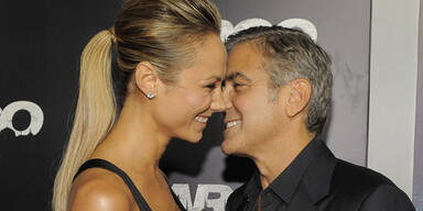 George Clooney & Stacy Keibler: Turtel-Auftritt
