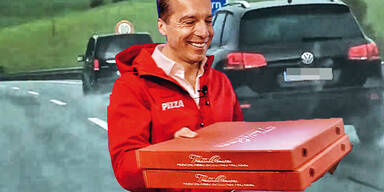 Kern lieferte Pizza im Dienstwagen