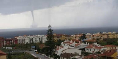 Tornado-Sturm in spanischem Urlaubsparadies