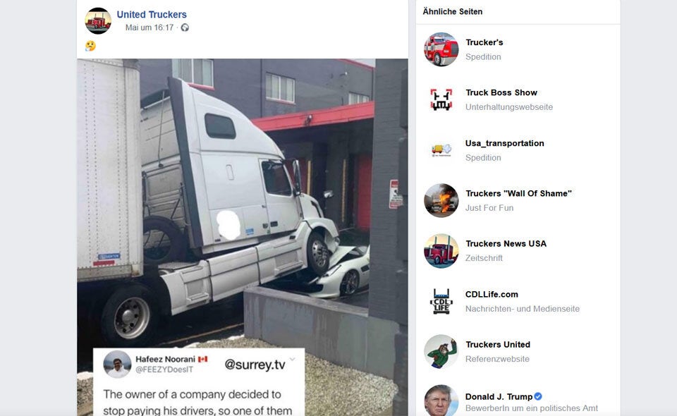 Wütender Trucker macht Ferrari seines Chefs platt