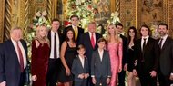 Trump: Weihnachtsfoto ohne Ehefrau