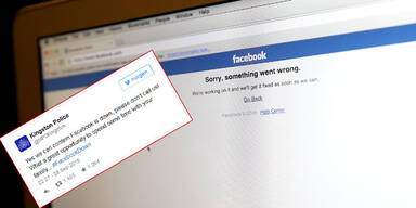 Facebook-Ausfall: User rufen Polizei