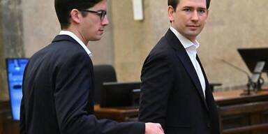 Sebastian Kurz und Bernhard Bonelli stehen derzeit vor Gericht.