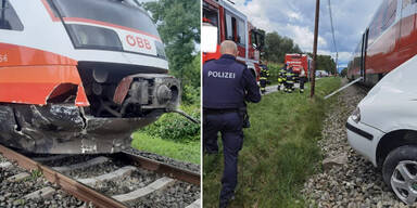 Frontal-Crash mit Zug: Mutter (39) und Sohn (17) tot
