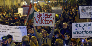 Proteste nun direkt gegen Orban