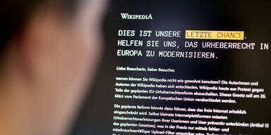 Neues Urheberrecht: Wikipedia 1 Tag offline