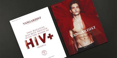 Magazin druckt mit Blut von HIV-Kranken