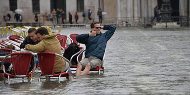 Hochwasser überflutet Venedig