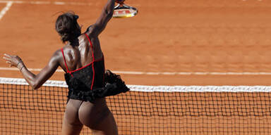 Venus Williams zeigte viel Popo