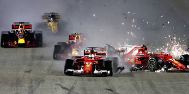 Massen-Crash: Verstappen attackiert Vettel