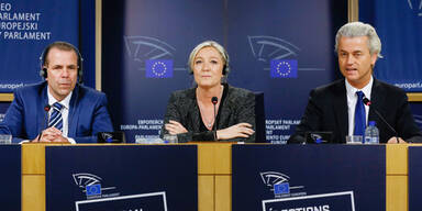 Vilimsky, Le Pen, Wilders