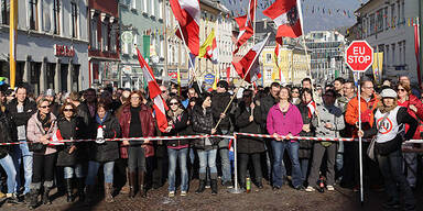 700 Asylgegner demonstrierten in Villach