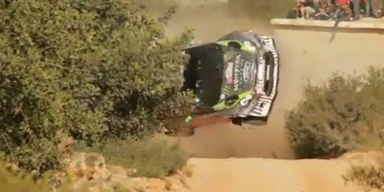 Unfall bei Portugal-Rallye