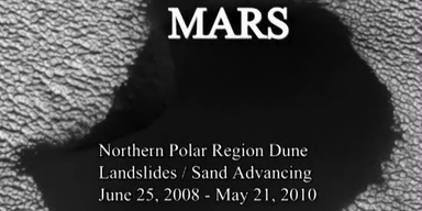 Dünen am Mars wandern wie auf der Erde