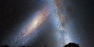 Milchstraße kollidiert mit Andromeda-Galaxie