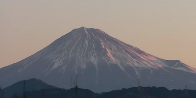 Vulkan Fuji steht kurz vor dem Ausbruch