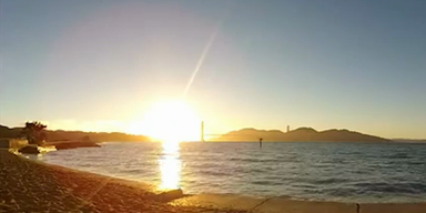 Kamera geklaut: Möwe filmte Sonnenuntergang