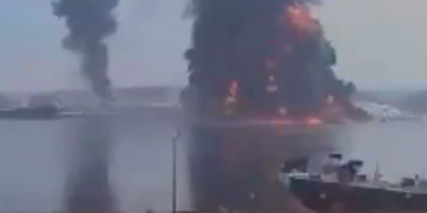Alabama: Video zeigt Explosion von Öltanks