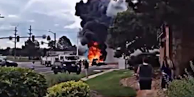 Video zeigt Auto-Explosion in Colorado Springs