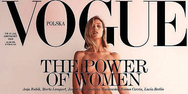 Abtreibungsverbot in Polen: Supermodel mit Nackt-Protest auf Vogue-Cover