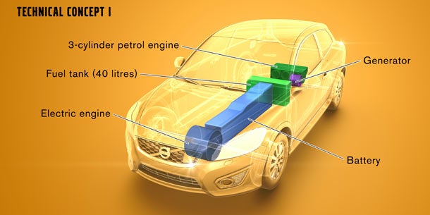 Volvo: Range Extender für Elektroautos