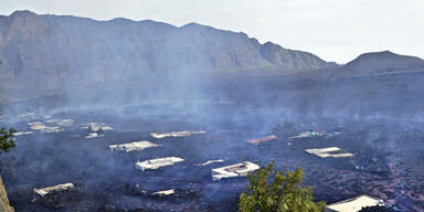 Vulkan Pico do Fogo löscht Dörfer aus