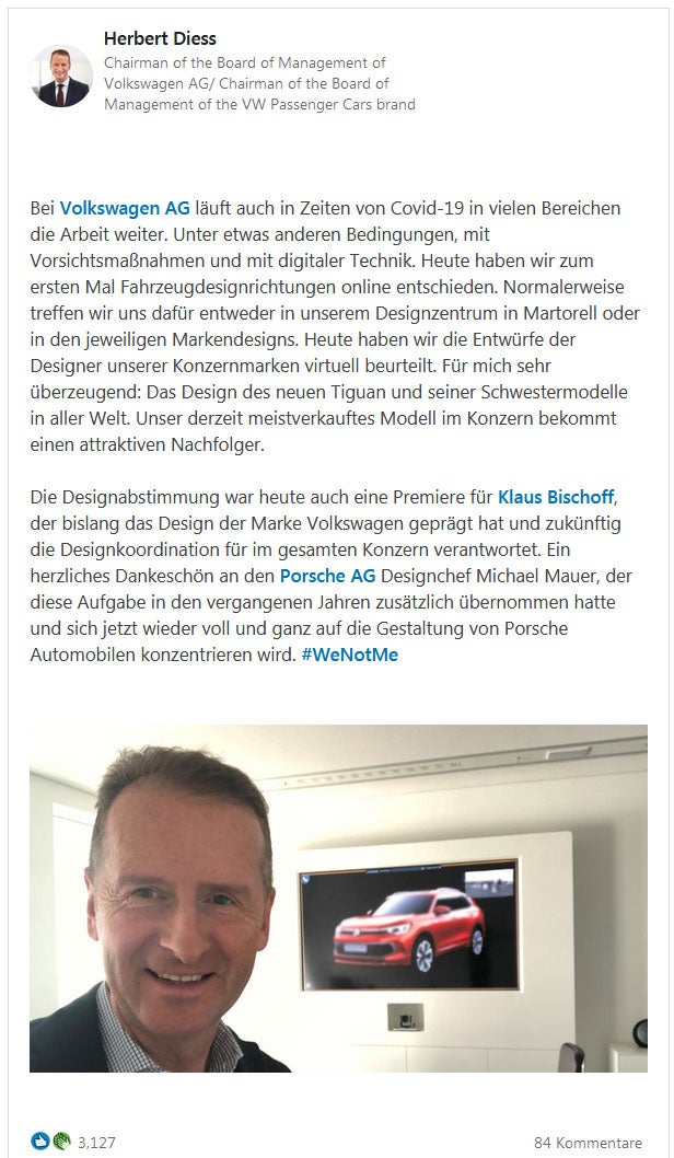 Hat der VW-Chef den nächsten Tiguan geleakt?