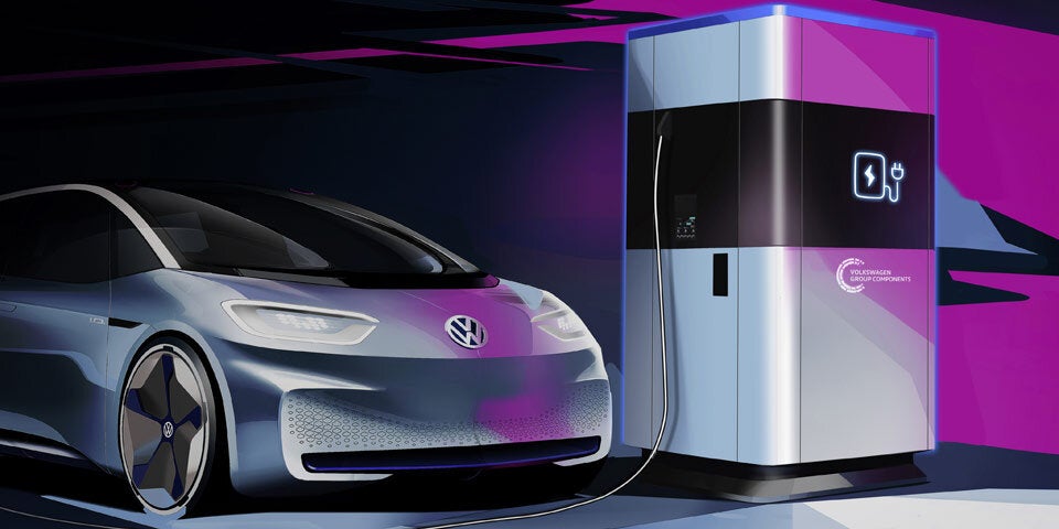 Geniale Ladestation von VW für E-Autos