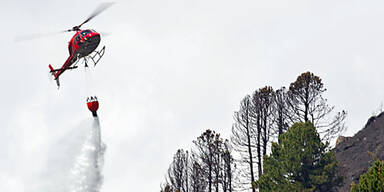Mitten im Winter: Waldbrand im Tennengau