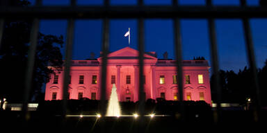 Das Weiße Haus ist jetzt rosa